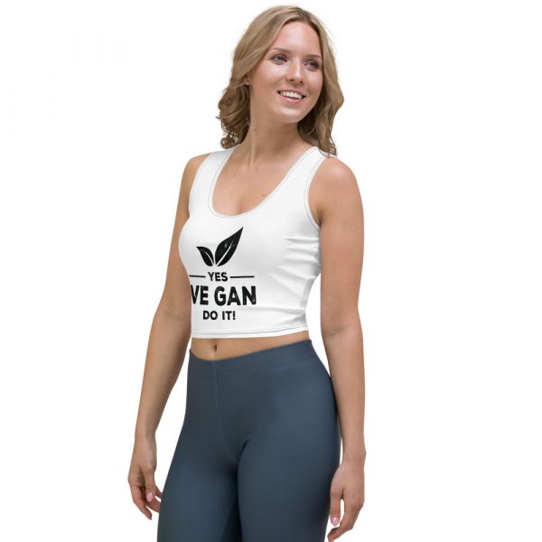 Vegan Crop Top  - Vegan Tees - Women's Vegan Shirts - Image 3