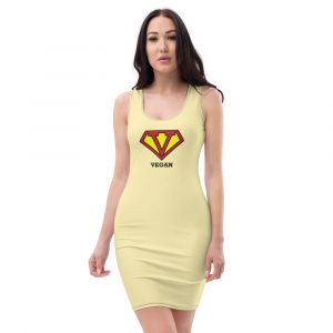 Vegan Gift - Sublimation Cut & Sew Dress- Vegan Women's Gift- Vegan Logo Dress