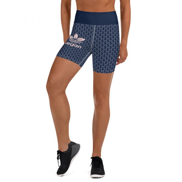 Vegan Yoga Shorts  - Athletic Shorts - Vegan logo shorts - Image 2