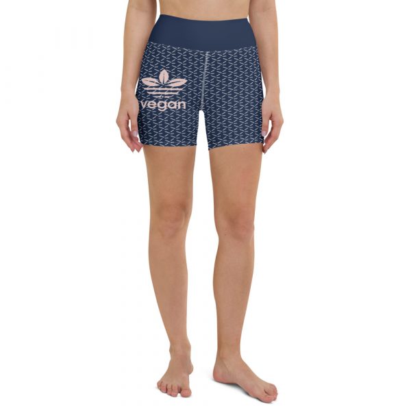 Vegan Yoga Shorts  - Athletic Shorts - Vegan logo shorts - Image 5
