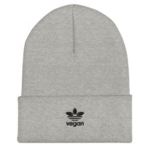 Vegan Gifts - Cuffed Beanie- Unisex style Vegan Beanie - Beanie Hat