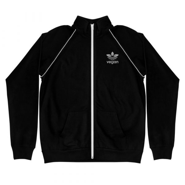 Piped Fleece Jacket - Men's Jacket - Vegan Message Jacket - Image 2