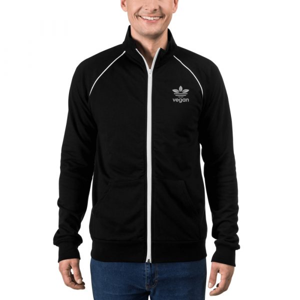 Piped Fleece Jacket - Men's Jacket - Vegan Message Jacket - Image 6