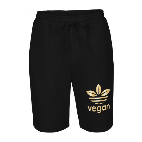 Men's fleece Vegan shorts  - Vegan logo Shorts - Athletic Shorts - Image 7