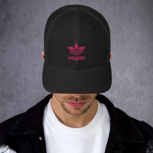 Vegan Gifts - Vegan Trucker Cap - Women's cap - Men's Cap - Unisex Cap - Vegetarian Hats- Vegan Embroidered Hat