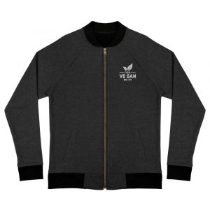 Vegan Bomber Jacket  - Vegan Message Jacket - Men's Jacket
