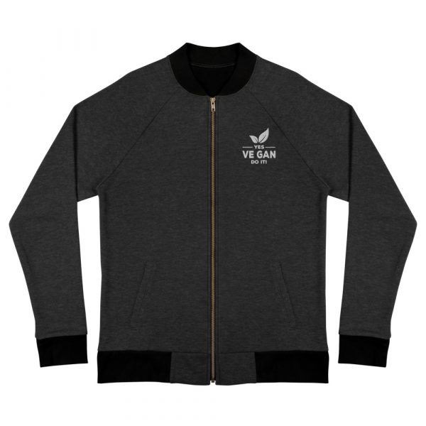 Vegan Bomber Jacket  - Vegan Message Jacket - Men's Jacket