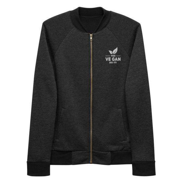 Vegan Bomber Jacket  - Vegan Message Jacket - Men's Jacket - Image 5