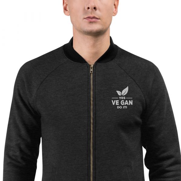 Vegan Bomber Jacket  - Vegan Message Jacket - Men's Jacket - Image 2