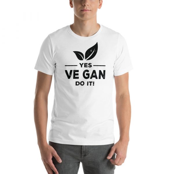 Short-Sleeve Unisex Vegan T-Shirt - Vegan Shirts- Yes Vegan Do It - Image 10