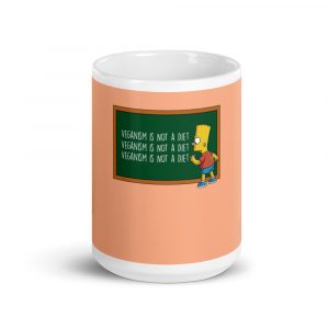 Vegan Coffee Mug Big Vegan Cup 15oz Veganism is Not a Diet