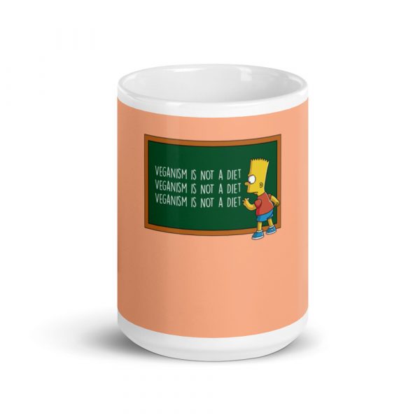 Vegan Coffee Mug Big Vegan Cup 15oz Veganism is Not a Diet