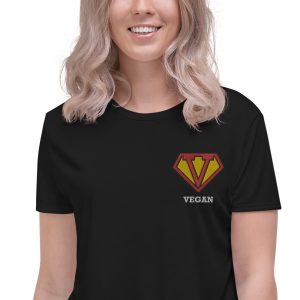 Embroidered Vegan Logo - Vegan Tees - Women's Vegan Tees