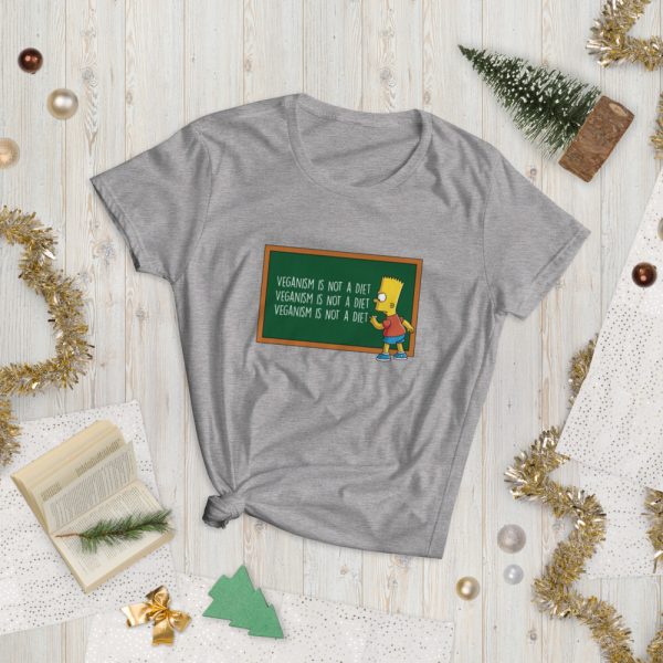 Vegan Gift - Women's Vegan short sleeve t-shirt  – Vegan Shirts – Veganism is not a Diet - Image 7